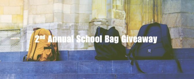 2nd annual school bag giveaway